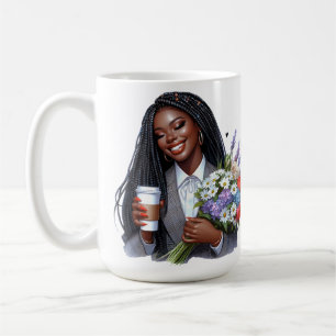 Taza De Café Mujer negra melanina hermana mujer afroamericana