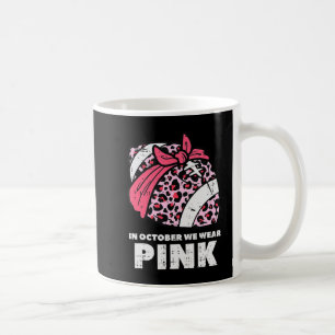 Taza De Café Mujer Octubre Usamos Cáncer De Mama De Fútbol Rosa