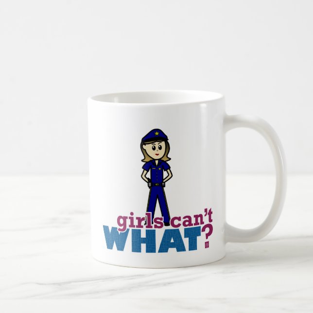 Taza De Café Mujer policía (Derecha)