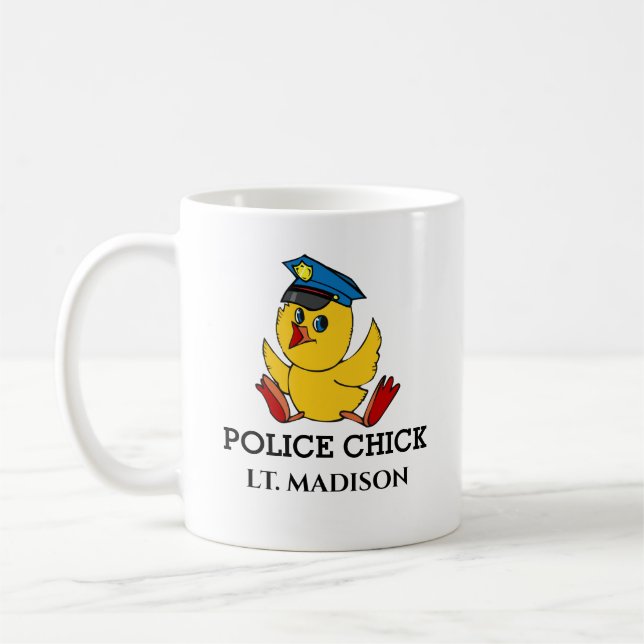 Taza De Café Mujer policial (Izquierda)