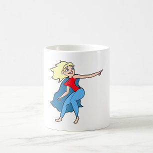 Taza De Café Mujer Superhéroe