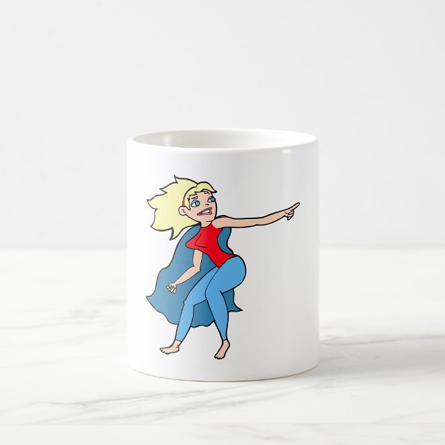 Taza De Café Mujer Superhéroe (Subido por el creador)