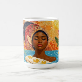 Taza De Café Mujer tranquila