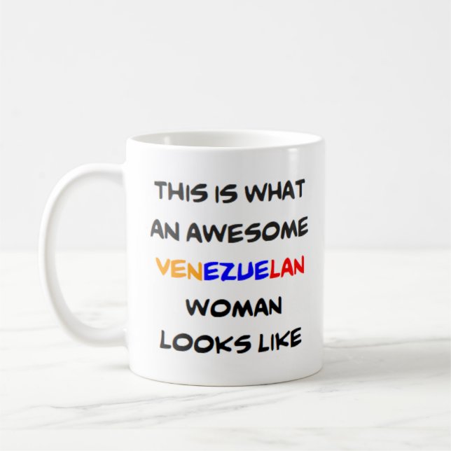 Taza De Café mujer venezolana, impresionante Mug (Izquierda)