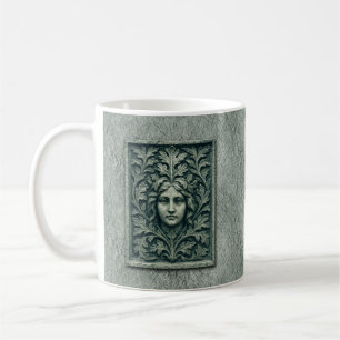 Taza De Café Mujer verde - Piedra