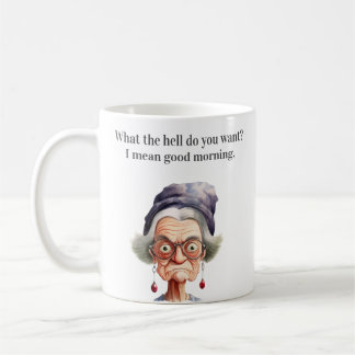 Taza De Café Mujer Vieja y Mala Divertida