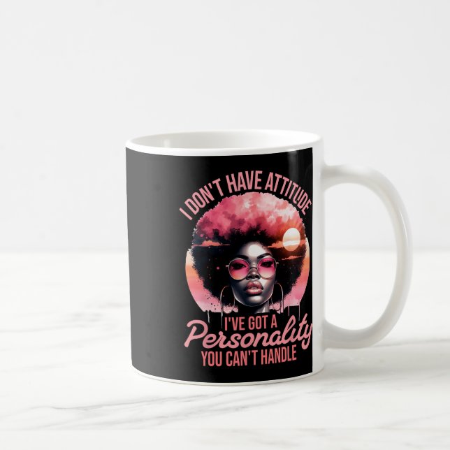 Taza De Café Mujeres afro orgullo negro Chica afroamericana (Derecha)