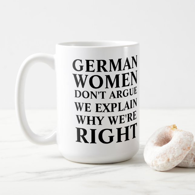 TAZA DE CAFÉ MUJERES ALEMANES (Con donut)