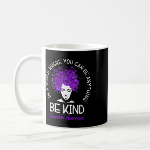 Taza De Café Mujeres amables púrpura conciencia sobre sobredosi