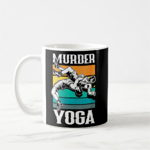 Taza De Café Mujeres asesinan a yoga divertida guerra de luchad