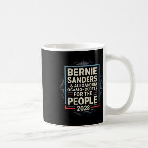 Taza De Café Mujeres Bernie Sanders Y Aoc 2028 Presidenta C