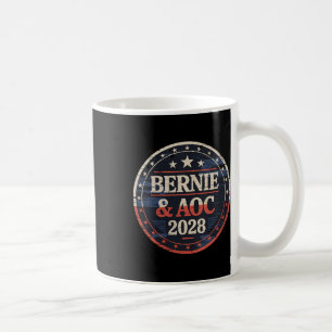 Taza De Café Mujeres Bernie Sanders Y Aoc 2028 Presidenta C