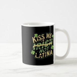 Taza De Café Mujeres Bésame Soy Irlandesa Caliente Latina Diver