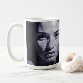 Taza De Café Mujeres "Brianna Blue" En El Carbón