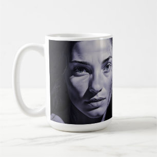 Taza De Café Mujeres "Brianna Blue" En El Carbón