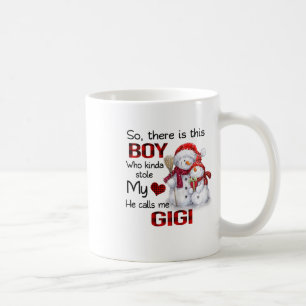 Taza De Café Mujeres Chico Robó Mi Corazón Me Llama Gigi Navida