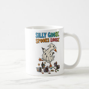 Taza De Café Mujeres con ganso y ganso sueltan Halloween de pat