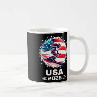 Taza De Café Mujeres de EE. UU. Bandera estadounidense de Estad