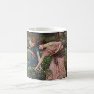 Taza De Café Mujeres de Jardín Romántico Vintage Pre-Rafaelita