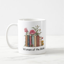 Taza De Café Mujeres Del Libro Floral De La Biblia