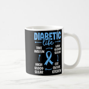 Taza De Café Mujeres Diabéticas Vida Baja Azúcar En Sangre Come
