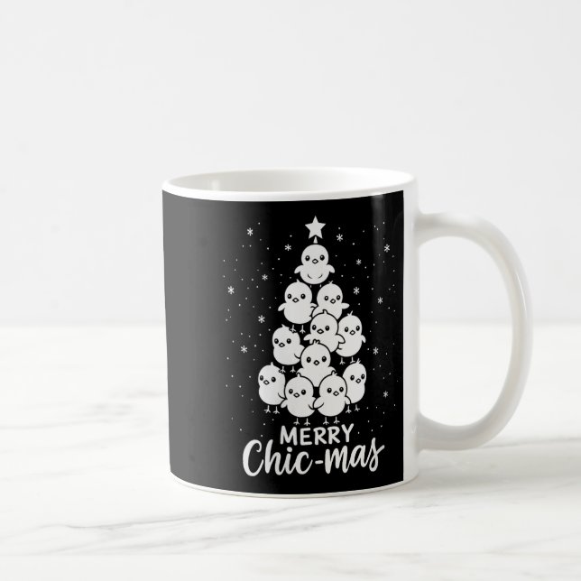 Taza De Café Mujeres Divertidas Chic-mas Lindas Pollitas Navida (Derecha)