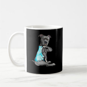 Taza De Café Mujeres divertidas regalos Perro Pitbull Amo Mamá 