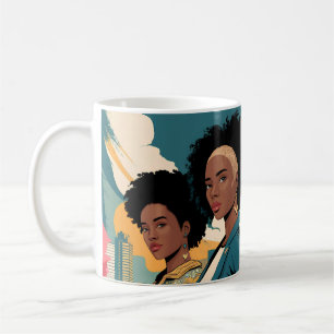 Taza De Café Mujeres empoderadas en la moda urbana