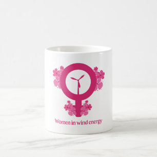 Taza De Café Mujeres en Energía Eólica – Regalo Feminista
