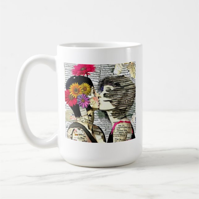 Taza De Café Mujeres enamoradas | Beso orgulloso (Izquierda)