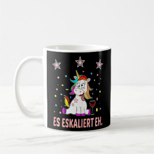 Taza De Café Mujeres Es Escaliert Eh Sauf Unicorn Vino diciendo