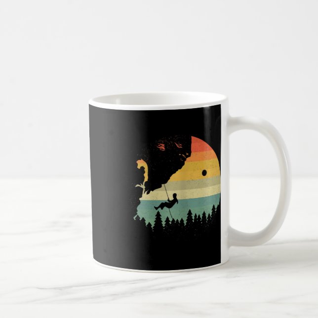 Taza De Café Mujeres escalando en roca  (Derecha)
