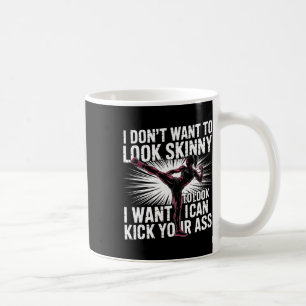 Taza De Café Mujeres Fuertes de Kickboxing Motivación de Fitnes