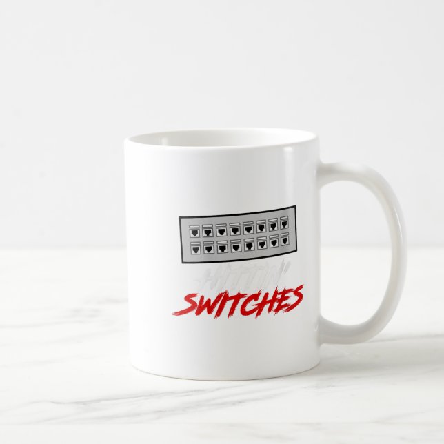 Taza De Café Mujeres Hittin Cambia Funny Network Admin Tech Hu (Derecha)