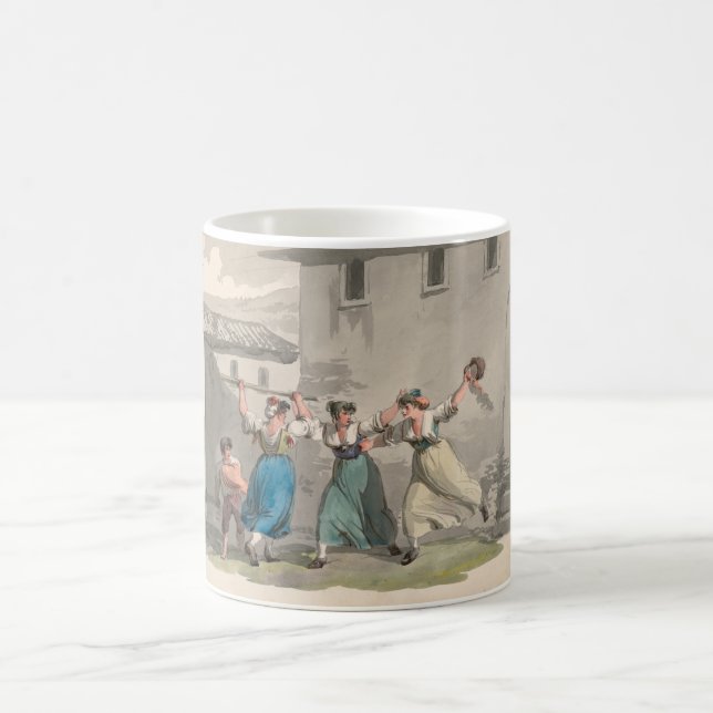 Taza De Café Mujeres luchando en Roma, Italia (Escena histórica (Centro)