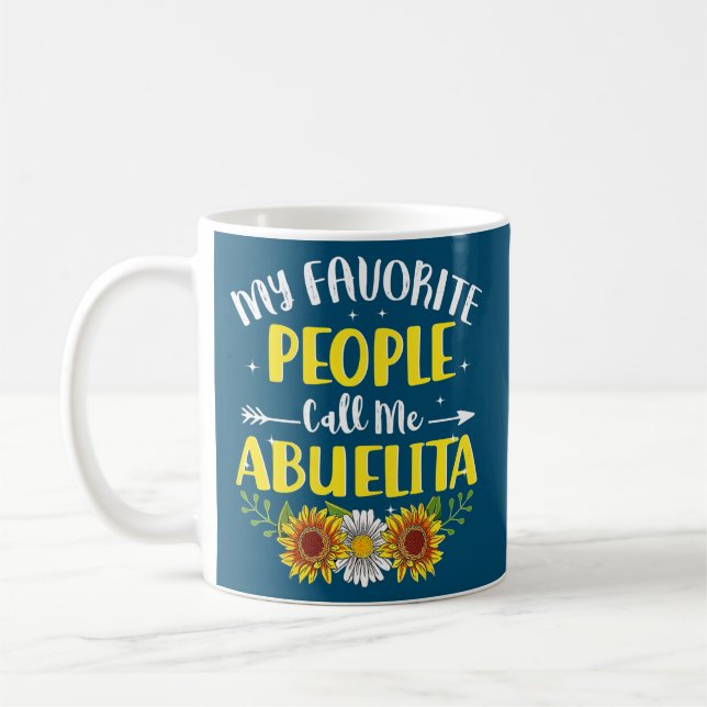 Taza De Café Mujeres Mi Persona Favorita Me Llama Abuelita (Izquierda)
