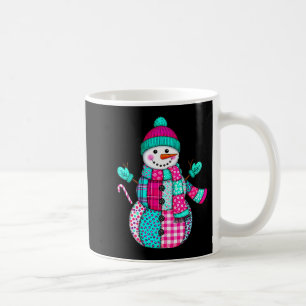 Taza De Café Mujeres Navidad Parche Snowman Preppy Retro Me