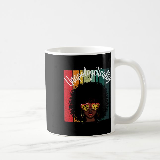 Taza De Café Mujeres negras empoderadas de los narcóticos afroa (Derecha)
