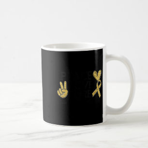 Taza De Café Mujeres Paz Amor Concienciación sobre el cáncer in