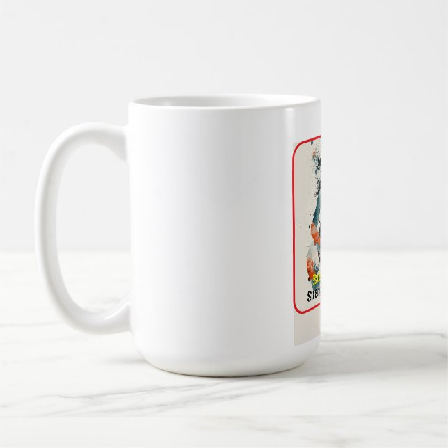 Taza De Café Mujeres personalizables Resumen arte Inspirador (Izquierda)