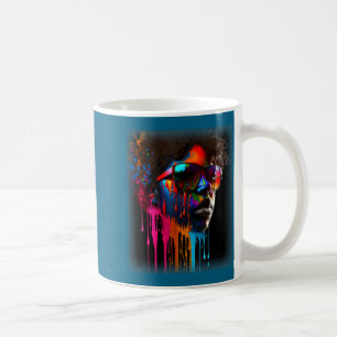 Taza De Café Mujeres reina negra melanina goteando arte negro