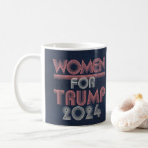 Mujeres rosadas retro vintage para Trump 2024