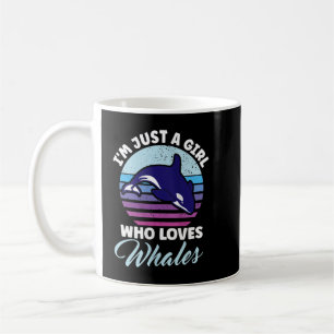 Taza De Café Mujeres Soy Sólo Una Chica Que Ama Las Ballenas - 