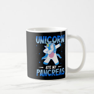 Taza De Café Mujeres Unicornio se comen mi páncreas V-cuello