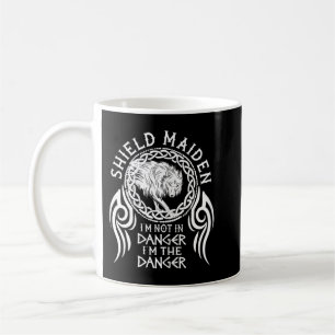 Taza De Café Mujeres vikingas guerrera vikinga Fenrir escudera