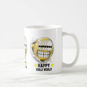 Taza De Café Multi Emoji Classic White Mug   Funny 3D Character