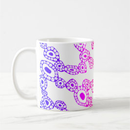 Taza De Café Multicolor Random Abstract Circle Blob Shapes