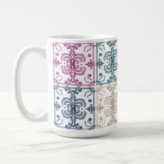 Taza De Café Multicolor Tiles