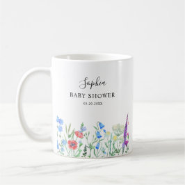 Taza De Café Multihued Wildflower Baby Shower Celebration