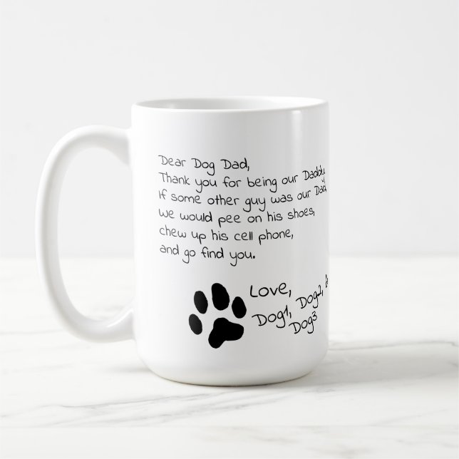 Taza de café múltiple de los nombres del animal de (Izquierda)